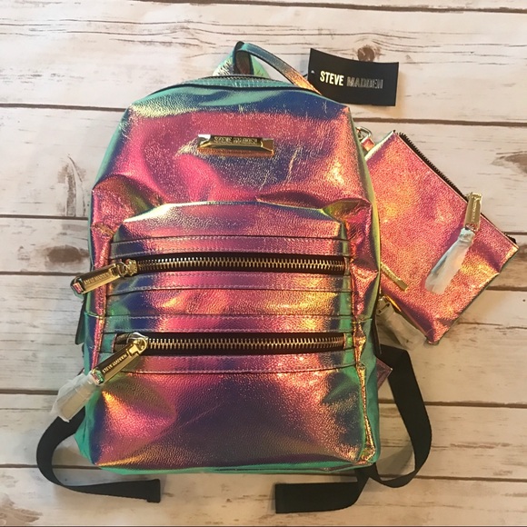 steve madden holographic purse